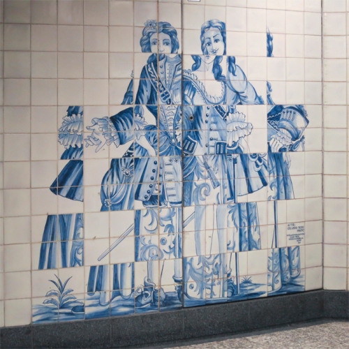 Azulejos Eduardo Nery, Metro Campo Grande, Lisboa (Wikipedia)
